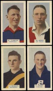 1933 Godfrey Phillips "Victorian Footballers - A Series of 50", complete set [50]. mainly G/VG.