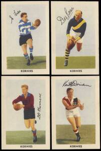 1952 Kornies "Footballers in Action" (Football), part set [26/64]. Fair/VG.