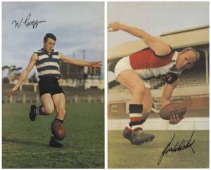 1965 Mobil "Footy Photos - VFL Footballers", complete set [40]. G/VG (stuck into album with photo corners).