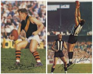 1966 Mobil "Footy Photos - VFL Footballers", complete set [40]. G/VG (stuck into album with photo corners).