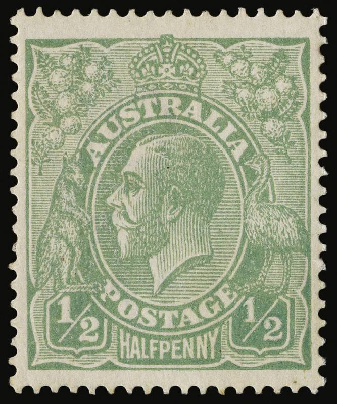 ½d Green, variety “Thin 1 in fraction at right”, very fine lightly mounted mint.  Only five  examples recorded, this being the finest. - SG.20d £18,000, BW.63(5)m - $20,000. 2006 Drury Certificate.