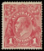 1d Scarlet-Red (G17), &nbsp;variety &ldquo;CNE&rdquo; for &ldquo;ONE&rdquo;, early state; BW.71G(4)p - $10,000. 2012 Ceremuga Certificate. Slightly rounded corner.