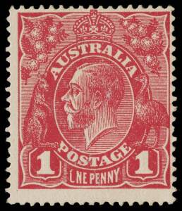 1d Scarlet-Red (G17), &nbsp;variety &ldquo;CNE&rdquo; for &ldquo;ONE&rdquo;, intermediate state; BW.71G(4)p - $10,000. 2012 Ceremuga Certificate.