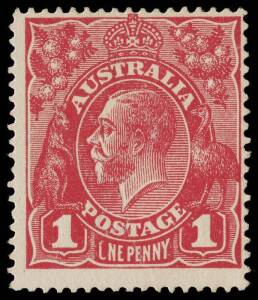 1d Scarlet-Red (G17),  variety “CNE” for “ONE”, intermediate state; BW.71G(4)p - $10,000. 2012 Ceremuga Certificate.