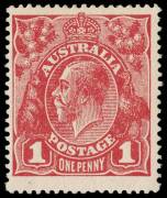 1d Carmine-Rose shades (G30) singles reconstructing the block [34-35/40-41] comprising &ldquo;Substituted clich&eacute;s Dies II and 1&rdquo;, &ldquo;Thin G of POSTAGE&rdquo; and &ldquo;Small white dot on Y of PENNY&rdquo;, the latter additionally with watermark inverted; BW.71V(2)ia, ja,k and (a) - 2