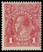 1d Carmine-Rose shades (G30) singles reconstructing the block [34-35/40-41] comprising &ldquo;Substituted clich&eacute;s Dies II and 1&rdquo;, &ldquo;Thin G of POSTAGE&rdquo; and &ldquo;Small white dot on Y of PENNY&rdquo;, the latter additionally with watermark inverted; BW.71V(2)ia, ja,k and (a) - 3