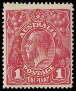 1d Carmine-Rose shades (G30) singles reconstructing the block [34-35/40-41] comprising &ldquo;Substituted clich&eacute;s Dies II and 1&rdquo;, &ldquo;Thin G of POSTAGE&rdquo; and &ldquo;Small white dot on Y of PENNY&rdquo;, the latter additionally with watermark inverted; BW.71V(2)ia, ja,k and (a) - 4