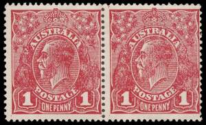 1d Carmine-Red shades (G73), reconstruction of the block [34-35/40-41] comprising singles “Substituted clichés Dies II and 1” and a pair, “Thin G of POSTAGE” and “Small white dot on Y of PENNY”; BW.72P(2)ia, ja,k,l - $3,650+. A couple of minor blemishes. 