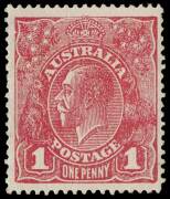 1d Carmine-Red shades (G73), reconstruction of the block [34-35/40-41] comprising singles &ldquo;Substituted clich&eacute;s Dies II and 1&rdquo; and a pair, &ldquo;Thin G of POSTAGE&rdquo; and &ldquo;Small white dot on Y of PENNY&rdquo;; BW.72P(2)ia, ja,k,l - $3,650+. A couple of minor blemishes. - 2