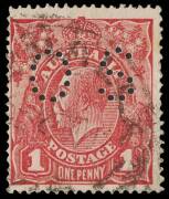 1d Orange-Brown Red (G78), perforated OS, BW.72S.bb. The RAREST of the shades, postmarked "29NO18". 2009 Drury Certificate.