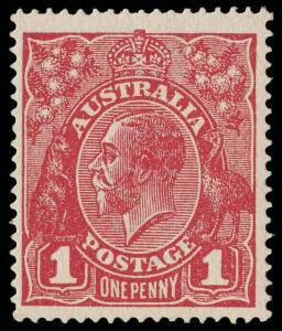 1d Carmine-Red Die III&nbsp;(G109), INVERTED watermark;. BW.75Aa -$250. &nbsp; &nbsp; &nbsp;
