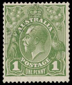 1d Green, Die II, INVERTED watermark; SG 95bw - &pound;1,700, BW.81a(1)f - $4,000. 2009 Drury Certificate. Very fine used.