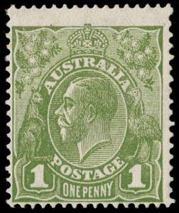 1d Green, REVERSED watermark; BW 82aa - $4,500.&nbsp;