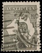 2d Grey (Die 2A) watermark inverted, Used in SYDNEY. With Ceremuga [2012] Certificate. SG.35daw Cat.&pound;10,000. BW:8a - $10,000.Only four examples known.&nbsp;
