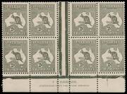 2d Grey (Die 2A) Harrison two-line Imprint block of 8, superb MUH (except for L54 which has an area of toned gum at top). BW:8zd - $4000 (for a mint block of 4).