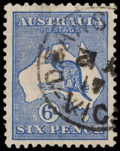 6d Ultramarine (Die 2), the "Substituted cliche - Die 2A" variety, FU with part DEANS MARSH cds. BW:19(1)ha - $3750. SG.38a - £1500.