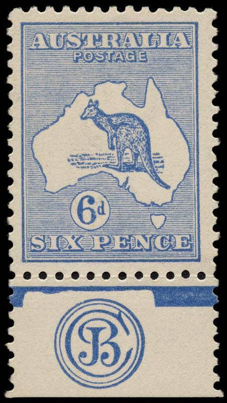 6d Blue (Die 2) JBC Monogram single from Plate 1, superb MVLH. BW:19(1)zc - $3000.