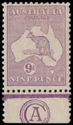 9d Pale Violet (Die 2) CA Monogram single from Plate 1, superb MLH. BW:26(1)za - $3000.