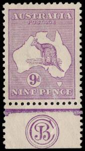 9d Pale Violet (Die 2) JBC Monogram single from Plate 1, very fine MLH. BW:26(1)zc - $3000.