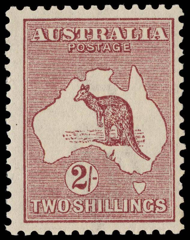 2/- Maroon, Watermark Inverted, superb MVLH with the barest trace of hinging. BW:38a - $5000. SG.74w - £2000.