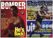 FOOTBALL BOOKS, noted "The Blues - A History of Carlton Football Club" by Hewat [Melbourne, 1982]; "The Encyclopedia of League Footballers" by Main & Holmesby (5 editions, 1992-98); "Footystats" by Taylor (6 editions 1992-2000); Norwood annual reports (6) - 3