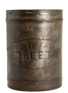 Streets ice-cream iron tub, early 20th century. 31cm high