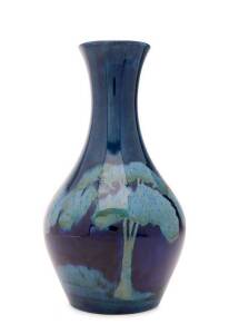 MOORCROFT Moonlit Blue baluster shaped vase. Height 29cm