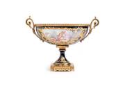 Sevres French porcelain comport with ormolu mounts, 19th century. Height 27cm, width 36.5cm, depth 17cm