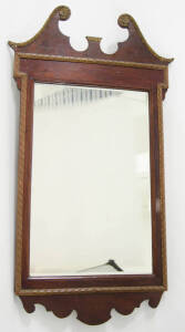 MIRROR: Timber framed in the Georgian manner. 52 x 112cm