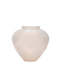 LALIQUE: "Esterel" No 941 opalescent art glass vase, designed in 1923, signed R.Lalique. Height 15.5cm