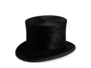 TOP HAT: Made by Lincoln Bennett & Co. Old Bond Street London for Buckley & Nunn Ltd. Melbourne, in original box.