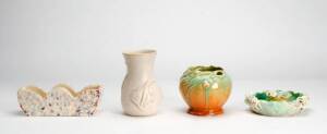 Group of 4 Australian pottery vases including Castle Harris & Newtone. Varying sizes