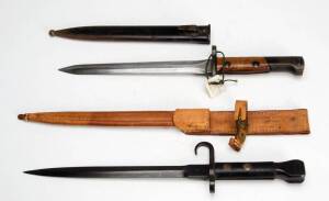 BAYONETS: Two 20th century bayonets including SMLE in full metal scabbard.