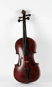 VIOLIN: Three quarter size Manby violin c1915 in coffin case.&nbsp;