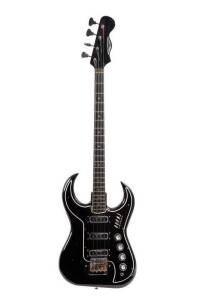 BURNS BISON: Vintage electric bass guitar, made in London c1964. In home-made wooden case.&nbsp;