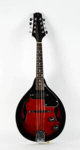MANDOLIN: Valencia flat back electric mandolin in case.