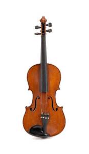 VIOLIN: Stradivarius copy German trade violin, early 20th century.