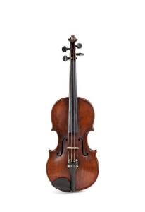 VIOLIN: Late 18th century with label "Joh. Christ Schuster 1776", with bow in case.