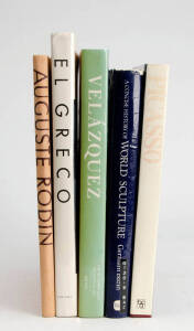 ART BOOKS: A small library of books on Gauguin, Modigliani, Michelangelo, Matisse, Rodin, Henry Moore, El Greco, Brancusi, The Prado etc. (29 items)