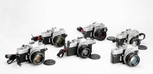 MINOLTA (Japan): Minolta SRT- series 35mm SLR cameras.
