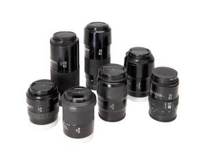 MINOLTA (Japan): Minolta autofocus zoom lenses (8).