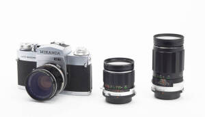 MIRANDA CAMERA CO.LTD. (Japan): Miranda 35mm camera outfit.