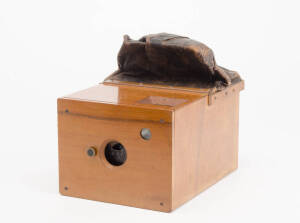 A timber box camera - probably late 19th century.