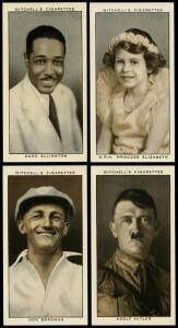 1935 Stephen Mitchell "A Gallery of 1934", complete set [50], noted Princess Elizabeth, Adolf Hitler, Duke Ellington & Don Bradman. G/VG.