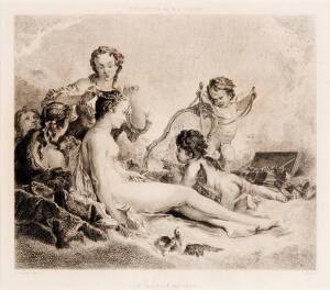 After F Boucher La Toilette de Venus, collection de MA Febvre, French 19th century