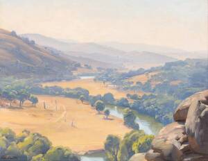 ERNEST BUCKMASTER (1897-1968) Australian school landscape Oil on canvas signed lower left 78 x 59cm