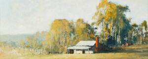 SYDNEY MATHER (1944-)"Leongatha Landscape"Oil on board signed & dated '72 lower right75 x 30cm