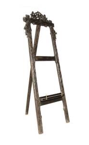 A Black Forest carved picture easel, German/Swiss 19th century