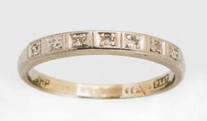 A diamond eternity band. 18ct white gold.