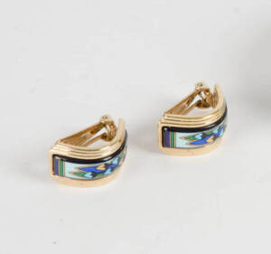 A pair of Michaela Frey earrings.&nbsp;